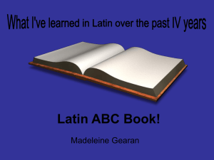 Latin ABC Book! - My Teacher Pages