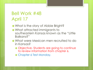 Bell work #1 Jan. 7