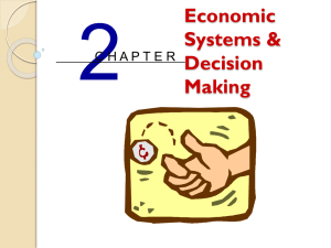 Economic Systems & Decision Making