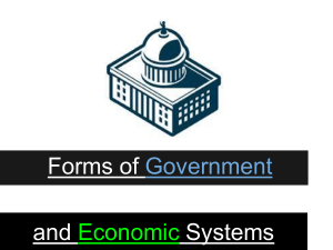 Forms of Governments 2014