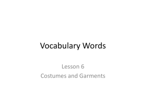 Vocabulary Words