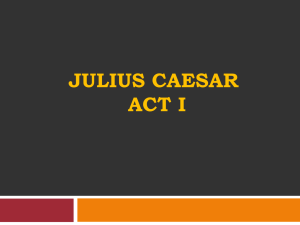 Julius Caesar Act I Vocabulary