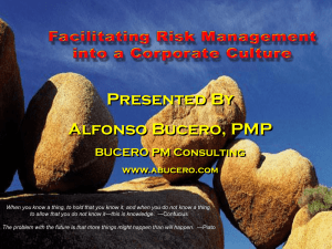 Risk Management - PMI Rome Italy Chapter