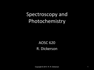 Spectroscopy and Photochemistry
