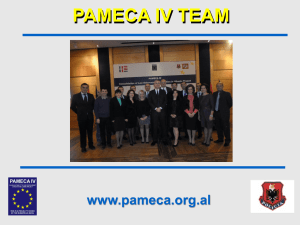 Pameca IV presentation in Stockholm Conference