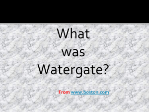 What was Watergate