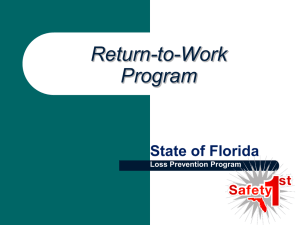 What is a RTW Program? - Florida Department of Financial Services