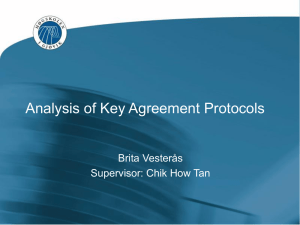 Analysis of Key Agreement Protocols