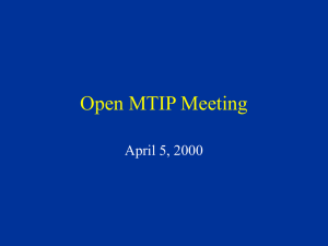Open MTIP Meeting