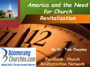 America and the Need for Church Revitalization