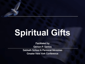 Spiritual Gifts - Equipped For Ministry