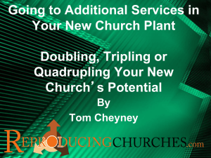 Going to Additional Services in Your New Church Plant Doubling