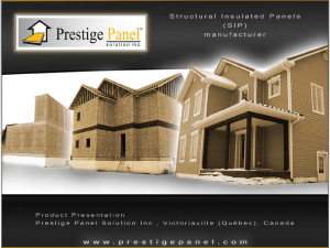 PP product presentation - Prestige Panel Solutions, Inc.
