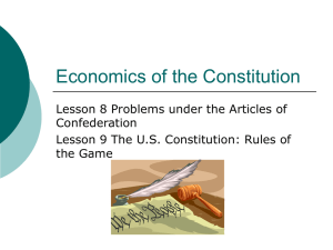 Economics of the Constitution - Focus: Understanding Economics in