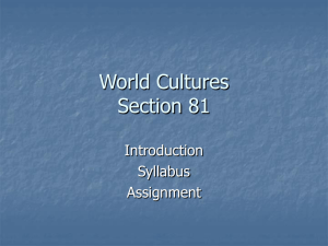 World Cultures Section 03