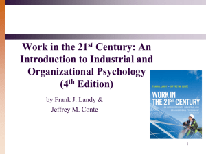 Chapter 1 - Work in the 21st Century