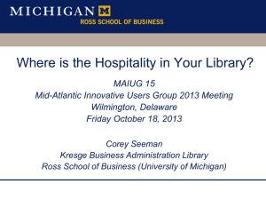 Hospitality - University of Michigan