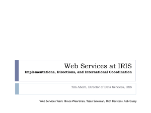 IRIS/FDSN Web Services