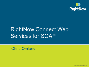 RightNow Connect Web Services for SOAP