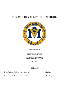 course_handbook - Miramichi Valley High School