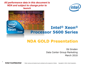 Intel Xeon 5600 Processor NDA Gold Presentation, rev 0.95
