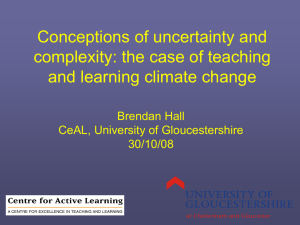 Conceptions of uncertainty and complexity: the case of teaching and