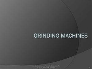 Grinding machines