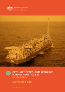 Consultation Paper - Offshore Petroleum Resource Management