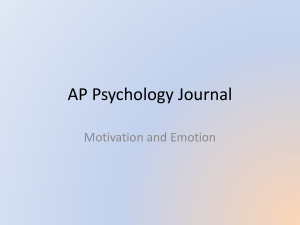 AP Psychology Journal