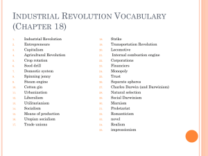 Industrial Revolution Vocab (Chapter 18)