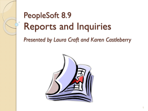 Delivered Reports & Inquiries