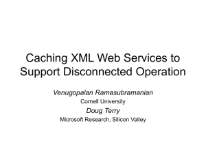 Caching Web Services