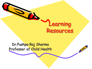 Learning Resources - Pushpa Raj Sharma