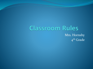 Classroom Rules - Laurel County Schools