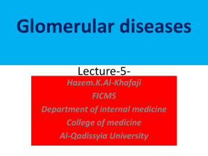 Subacute Bacterial Endocarditis associated glomerulonephritis