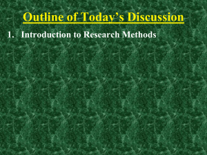 Intro To Research Methods