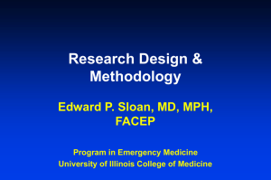 Research Design & Methodology - University of Illinois at Chicago