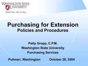 Patty's PowerPoint - Washington State University