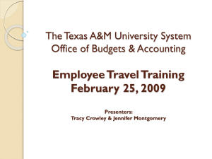 Disbursement Guidelines - The Texas A&M University System