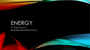 Energy - Brookville Local Schools