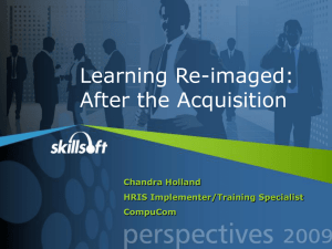 Learning Re-imagined: After the Acquisition