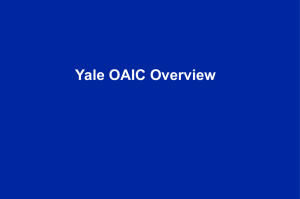 Yale OAIC Overiew - Claude D Pepper Older Americans