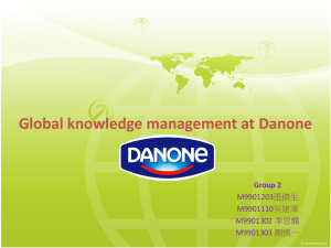 Global knowledge management at Danone Group 2