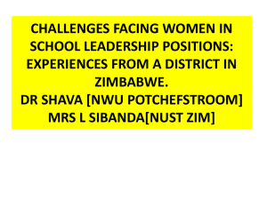 Challenges facing women in school leadership positions