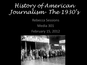 History of American Journalism