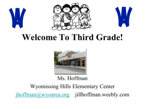 Welcome To Third Grade!