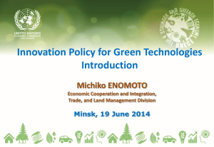 3 Eco-Innovation and green technologies play an essential role for