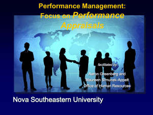 Focus on Performance Appraisals