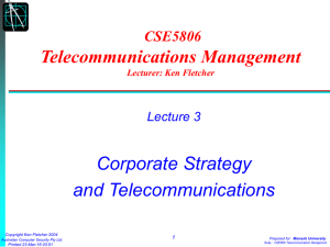 Telecommunications and strategic planning