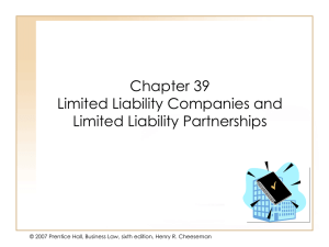 Chapter 034 - Limited Liability Companies